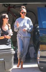 CHRISSY TEIGEN Outside Her Home in Malibu 04/16/2020