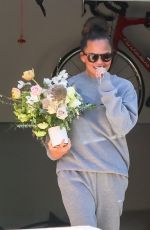 CHRISSY TEIGEN Outside Her Home in Malibu 04/16/2020