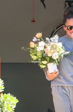 CHRISSY TEIGEN Outside Her Home in Malibu 04/16/2020