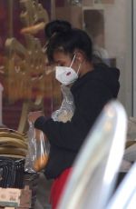 CHRISTINA MILIAN Wearing Mask Shopping at a Market in Los Angeles 04/04/2020