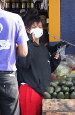 CHRISTINA MILIAN Wearing Mask Shopping at a Market in Los Angeles 04/04/2020