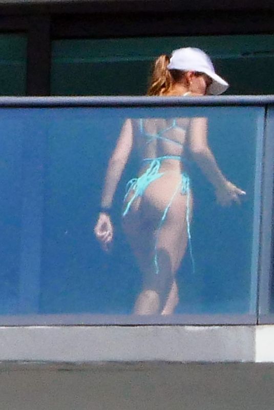 CINDY PRADO in Bikini on a Balcony in Miami 04/15/2020