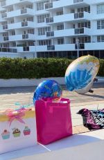 CLAUDIA ROMANI in Bikini Celebrates Her Birthday at a Pool in Miami 04/14/2020