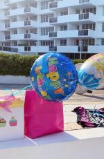 CLAUDIA ROMANI in Bikini Celebrates Her Birthday at a Pool in Miami 04/14/2020