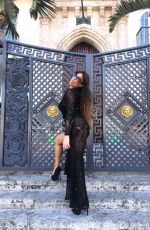 CLAUDIA ROMANI Poses by SoBe Landmark 04/22/2020