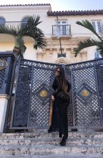 CLAUDIA ROMANI Poses by SoBe Landmark 04/22/2020