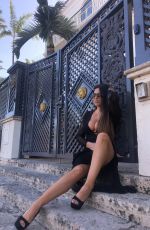 CLAUDIA ROMANI Poses by SoBe Landmark 04/22/2020