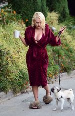 COURTNEY STODDEN Out with Her Dog in Los Angeles 04/04/2020