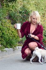 COURTNEY STODDEN Out with Her Dog in Los Angeles 04/04/2020