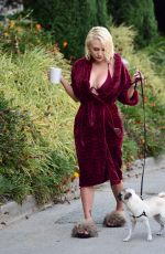 COURTNEY STODDEN Out with Her Dog in Los Angeles 04/04/2020