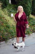 COURTNEY STODDEN Out with Her Dog in Los Angeles 04/04/2020