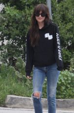 DAKOTA JOHNSON Out and About in Los Angeles 04/13/2020
