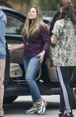 DANIELLE FISHEL Taking Her Dog to the Vet in Los Angeles 04/07/2020