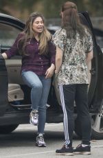 DANIELLE FISHEL Taking Her Dog to the Vet in Los Angeles 04/07/2020