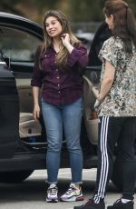 DANIELLE FISHEL Taking Her Dog to the Vet in Los Angeles 04/07/2020