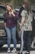 DANIELLE FISHEL Taking Her Dog to the Vet in Los Angeles 04/07/2020