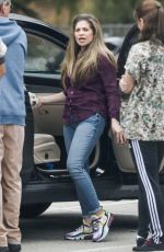 DANIELLE FISHEL Taking Her Dog to the Vet in Los Angeles 04/07/2020