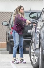 DANIELLE FISHEL Taking Her Dog to the Vet in Los Angeles 04/07/2020