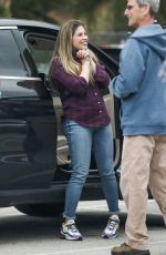 DANIELLE FISHEL Taking Her Dog to the Vet in Los Angeles 04/07/2020