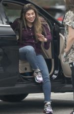 DANIELLE FISHEL Taking Her Dog to the Vet in Los Angeles 04/07/2020