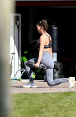 DANIELLE LLOYD Workout on Her Drive in Liverpool 04/05/2020