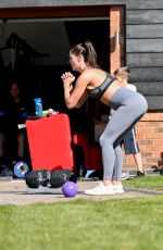 DANIELLE LLOYD Workout on Her Drive in Liverpool 04/05/2020