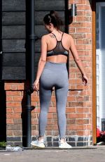 DANIELLE LLOYD Workout on Her Drive in Liverpool 04/05/2020