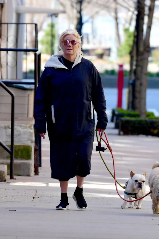 DEBORRA-LEE FURNESS Out with Her Dogs in New York 03/31/2020