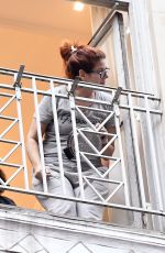 DEBRA MESSING Banging a Pot with all of New York City Cheering on Essential Workers 04/24/2020