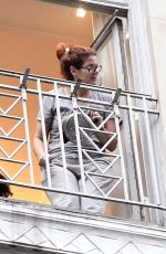 DEBRA MESSING Banging a Pot with all of New York City Cheering on Essential Workers 04/24/2020