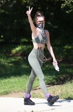 DELILAH HAMLIN Out Hikinig in Beverly Hills 04/11/2020