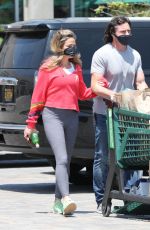 DENISE RICHARDS and Aaron Phyphers Wearing Masks Out Shopping in Malibu 04/28/2020
