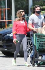 DENISE RICHARDS and Aaron Phyphers Wearing Masks Out Shopping in Malibu 04/28/2020