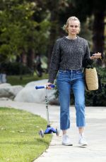 DIANE KRUGER Out at a Park in Los Angeles 04/08/2020