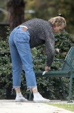 DIANE KRUGER Out at a Park in Los Angeles 04/08/2020