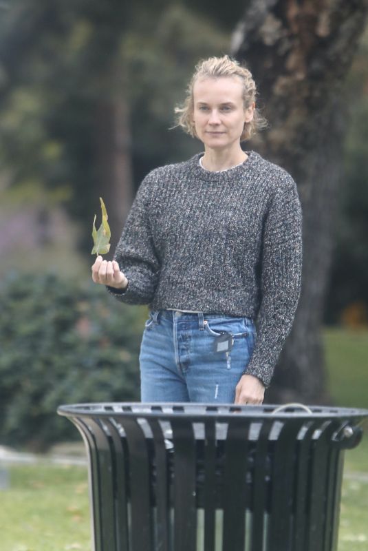 DIANE KRUGER Out at a Park in Los Angeles 04/08/2020