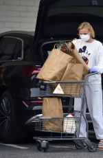 DIANE KRUGER Wearing Mask Out Shopping in Los Angeles 03/31/2020