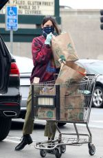 EIZA GONZALEZ Wearing Bandana Mask at Grocery Shopping in Los Angeles 04/06/2020