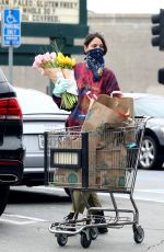 EIZA GONZALEZ Wearing Bandana Mask at Grocery Shopping in Los Angeles 04/06/2020