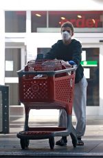 ELISABETTA CANALIS Wearing Mask and Gloves Shopping at Target in West Hollywood 04/05/2020