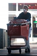 ELISABETTA CANALIS Wearing Mask and Gloves Shopping at Target in West Hollywood 04/05/2020