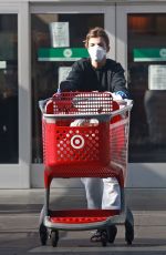ELISABETTA CANALIS Wearing Mask and Gloves Shopping at Target in West Hollywood 04/05/2020