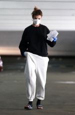 ELISABETTA CANALIS Wearing Mask and Gloves Shopping at Target in West Hollywood 04/05/2020