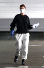ELISABETTA CANALIS Wearing Mask and Gloves Shopping at Target in West Hollywood 04/05/2020