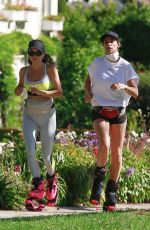ELISABETTA CANALIS Workout Wearing Kangaroo Jumps in Los Angeles 04/15/2020