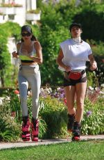 ELISABETTA CANALIS Workout Wearing Kangaroo Jumps in Los Angeles 04/15/2020