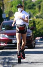 ELISABETTA CANALIS Workout Wearing Kangaroo Jumps in Los Angeles 04/15/2020