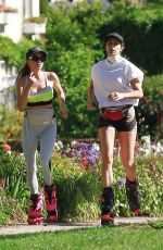 ELISABETTA CANALIS Workout Wearing Kangaroo Jumps in Los Angeles 04/15/2020