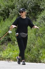 ELIZABETH BANKS Out with Her Dog in Hollywood Hills 04/07/2020