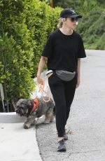 ELIZABETH BANKS Out with Her Dog in Hollywood Hills 04/07/2020